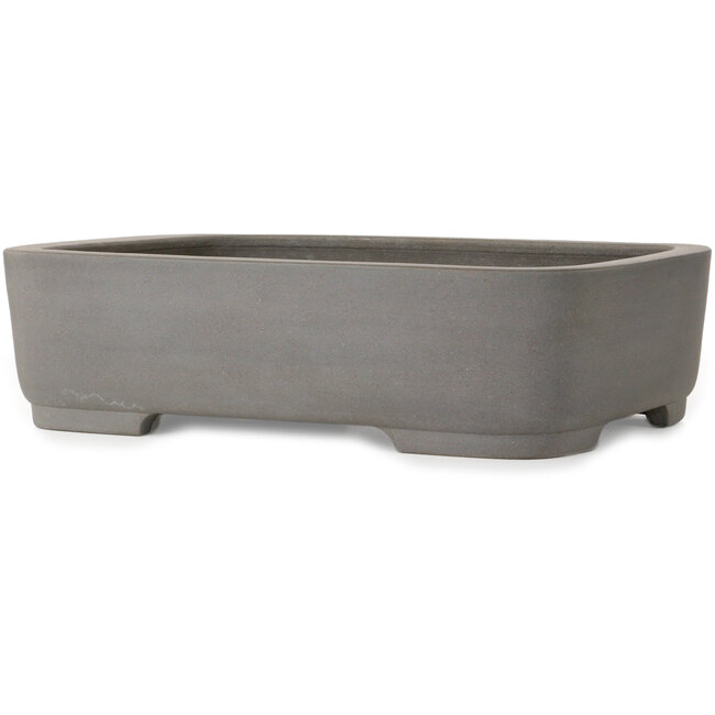 Maceta para bonsái ovalada sin esmaltar de Kisen Ikkoudou - 413 x 325 x 110 mm
