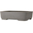 Ovale ongeglazuurde bonsaipot van Kisen Ikkoudou - 413 x 325 x 110 mm