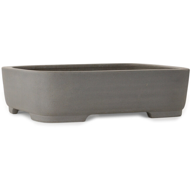 Pot à bonsaï ovale non émaillé par Kisen Ikkoudou - 413 x 325 x 110 mm