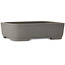 Ovale ongeglazuurde bonsaipot van Kisen Ikkoudou - 413 x 325 x 110 mm