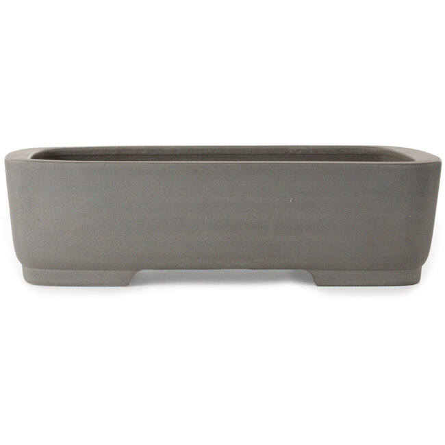 Ovaler, unglasierter Bonsaitopf von Kisen Ikkoudou – 413 x 325 x 110 mm