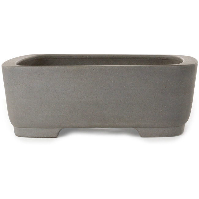 Ovale ongeglazuurde bonsaipot van Kisen Ikkoudou - 413 x 325 x 110 mm