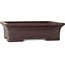 Maceta rectangular sin esmaltar para bonsái de Yamaaki Toshio (tercera generación) - 410 x 302 x 113 mm
