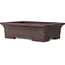 Maceta rectangular sin esmaltar para bonsái de Yamaaki Toshio (tercera generación) - 410 x 302 x 113 mm