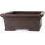 Rectangular unglazed bonsai pot by Yamaaki Toshio (third generation) - 410 x 302 x 113 mm