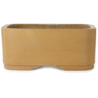 Shoko 308 mm oval unglazed bonsai pot by Shoko, Tokoname, Japan