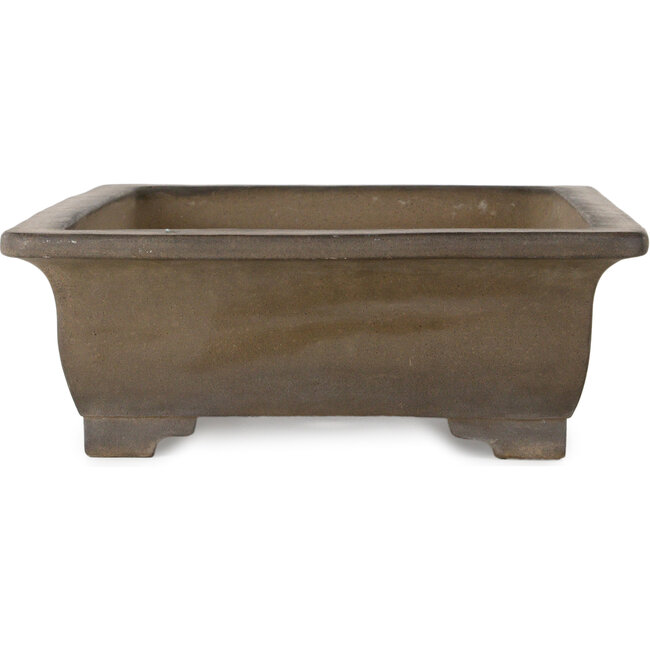 Vaso bonsai rettangolare non smaltato di Senzan - 475 x 370 x 130 mm