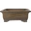 Pot à bonsaï rectangulaire non émaillé de Senzan - 475 x 370 x 130 mm
