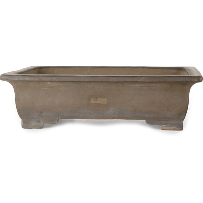 Rectangular unglazed bonsai pot by Senzan - 475 x 370 x 130 mm