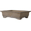 Pot à bonsaï rectangulaire non émaillé de Senzan - 475 x 370 x 130 mm