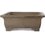 Maceta rectangular sin esmaltar para bonsái de Senzan - 475 x 370 x 130 mm