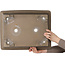 Pot à bonsaï rectangulaire non émaillé de Senzan - 475 x 370 x 130 mm