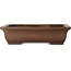 Rectangular unglazed bonsai pot by Reihou (Bonsai Matsushita Hiroyuki or Mr. Matsushita Reiji Master) - 420 x 320 x 110 mm