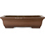 Rectangular unglazed bonsai pot by Reihou (Bonsai Matsushita Hiroyuki or Mr. Matsushita Reiji Master) - 420 x 320 x 110 mm