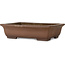 Rectangular unglazed bonsai pot by Reihou (Bonsai Matsushita Hiroyuki or Mr. Matsushita Reiji Master) - 420 x 320 x 110 mm