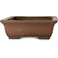 Pot à bonsaï rectangulaire non émaillé par Reihou (Bonsai Matsushita Hiroyuki ou Mr. Matsushita Reiji Master) - 420 x 320 x 110 mm