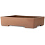 Rectangular unglazed bonsai pot by Reihou (Bonsai Matsushita Hiroyuki or Mr. Matsushita Reiji Master) - 490 x 373 x 115 mm
