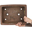 Pot à bonsaï rectangulaire non émaillé par Reihou (Bonsai Matsushita Hiroyuki ou Mr. Matsushita Reiji Master) - 420 x 320 x 110 mm