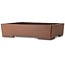 Maceta rectangular para bonsái sin esmaltar de Reihou (Bonsai Matsushita Hiroyuki o Sr. Matsushita Reiji Master) - 487 x 375 x 118 mm