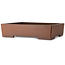 Rectangular unglazed bonsai pot by Reihou (Bonsai Matsushita Hiroyuki or Mr. Matsushita Reiji Master) - 487 x 375 x 118 mm