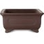 Maceta rectangular sin esmaltar para bonsái de Yamaaki Toshio (tercera generación) - 382 x 282 x 127 mm