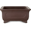 Pot à bonsaï rectangulaire non émaillé de Yamaaki Toshio (troisième génération) - 382 x 282 x 127 mm