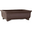 Rectangular unglazed bonsai pot by Yamaaki Toshio (third generation) - 382 x 282 x 127 mm