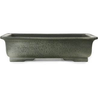 Houtoku Maceta rectangular sin esmaltar para bonsái de 415 mm de Houtoku, Japón