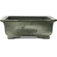 Rectangular unglazed bonsai pot by Houtoku - 415 x 317 x 105 mm
