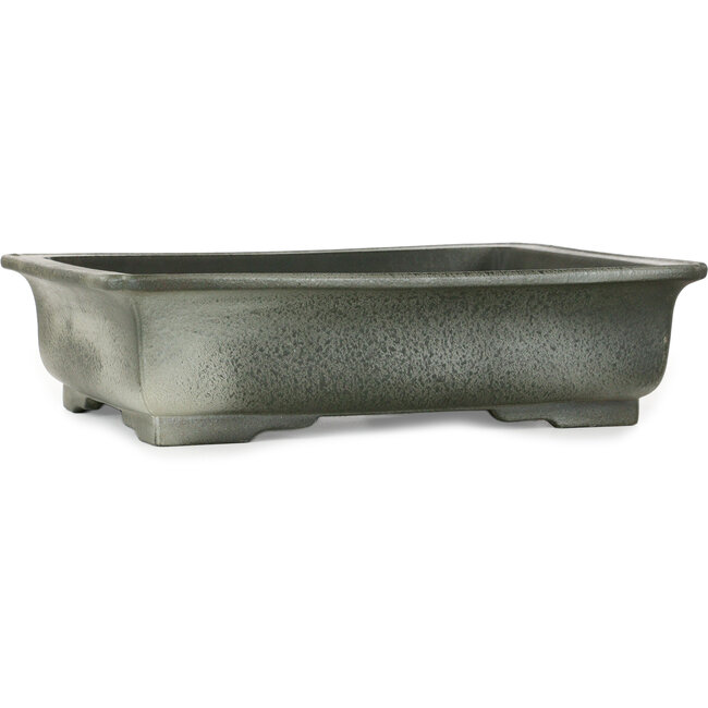 Maceta rectangular sin esmaltar para bonsái de Houtoku - 415 x 317 x 105 mm