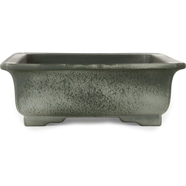 Pot à bonsaï rectangulaire non émaillé de Houtoku - 415 x 317 x 105 mm