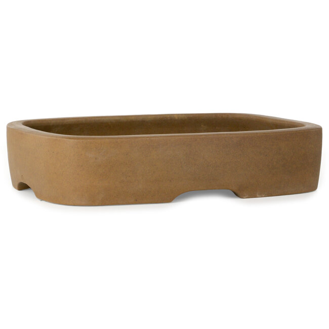 Vaso bonsai ovale non smaltato di Maruhei - 393 x 290 x 82 mm