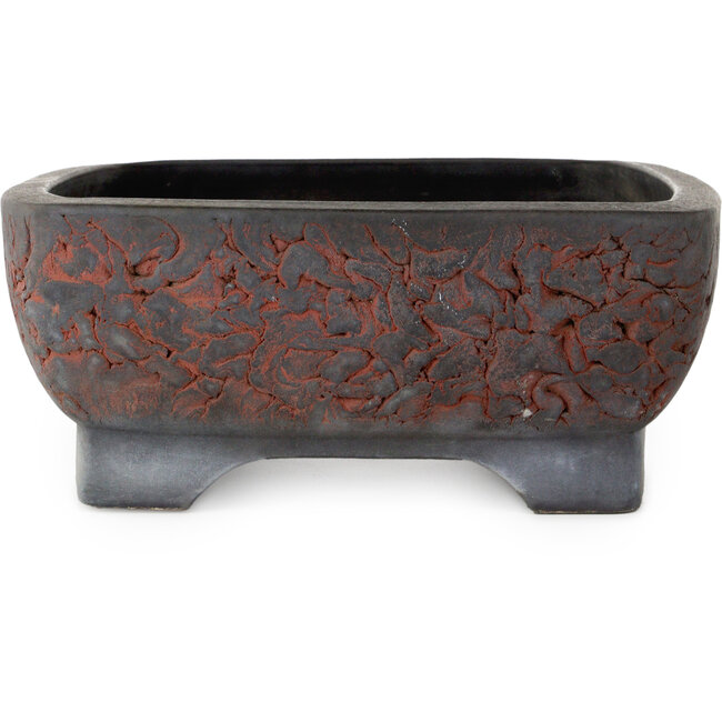 Vaso bonsai ovale non smaltato di Sanko (Yamato, Mitsuo Yamada) - 455 x 365 x 145 mm