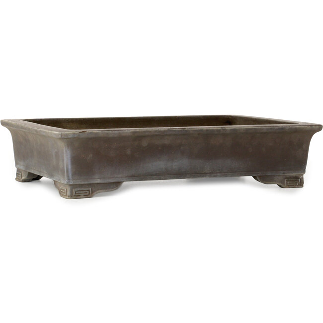 Rectangular unglazed bonsai pot - 508 x 365 x 118 mm