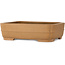 Oval unglazed bonsai pot by Tosho - 395 x 300 x 115 mm