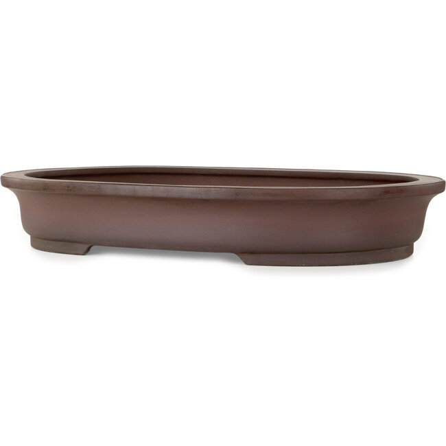 Vaso bonsai ovale non smaltato di Yamaaki Toshio (terza generazione) - 770 x 530 x 125 mm