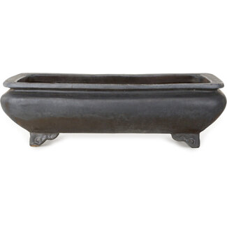 470 mm rectangular unglazed pot from Japan