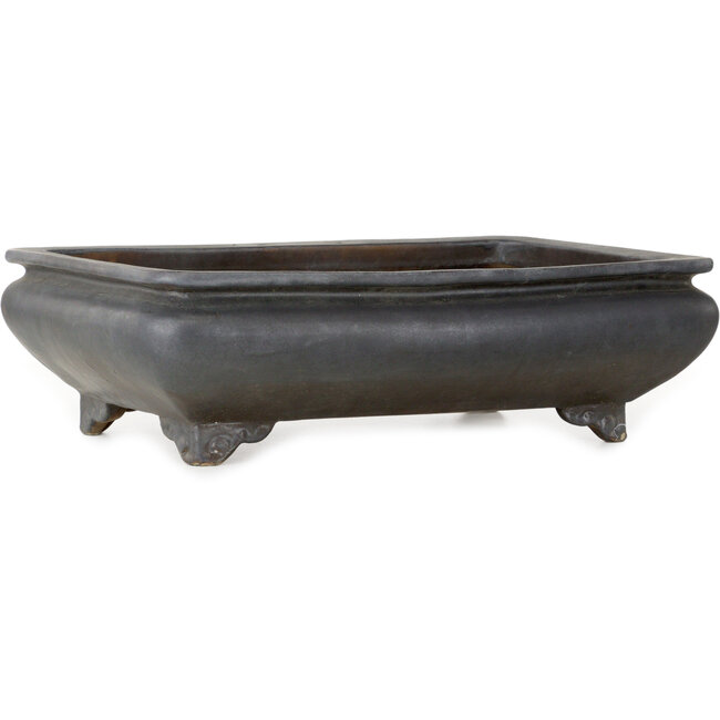 Rechteckiger, unglasierter Bonsai-Topf – 470 x 435 x 135 mm
