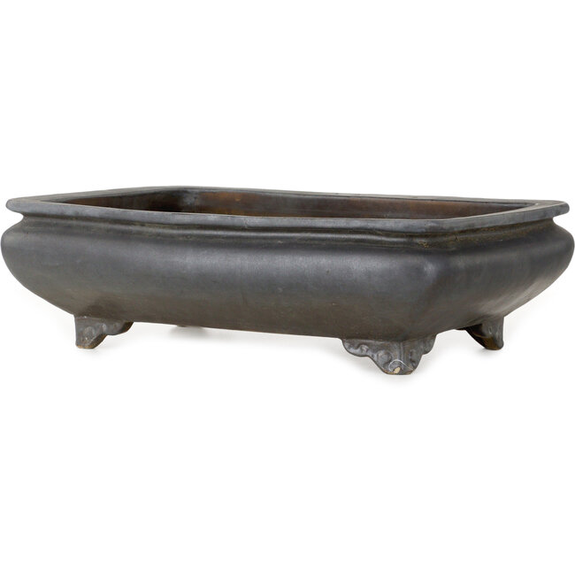 Rechteckiger, unglasierter Bonsai-Topf – 470 x 435 x 135 mm