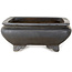 Rechteckiger, unglasierter Bonsai-Topf – 470 x 435 x 135 mm
