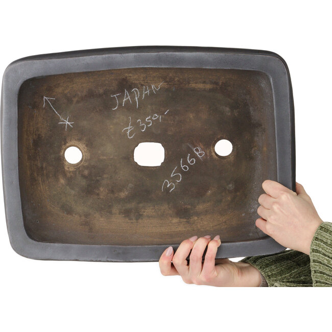 Vaso bonsai rettangolare non smaltato - 470 x 435 x 135 mm