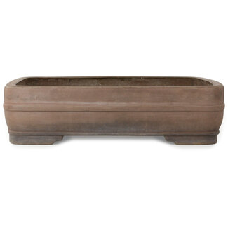 565 mm rectangular unglazed pot from Tokoname, Japan
