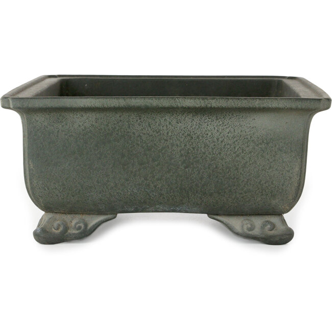 Vaso bonsai rettangolare non smaltato di Houtoku - 339 x 280 x 125 mm