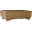 Maceta rectangular sin esmaltar para bonsái de Shoko - 420 x 313 x 135 mm