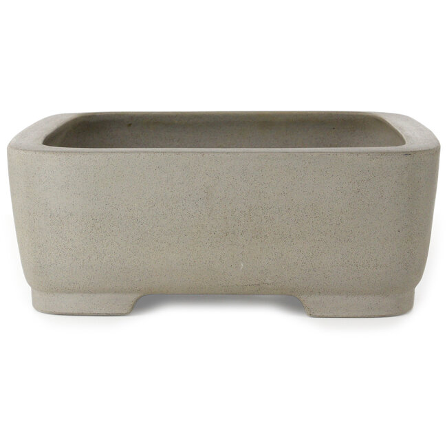 Maceta rectangular sin esmaltar para bonsái de Seizan (Sr. Kataoka Makoto) - 492 x 362 x 130 mm