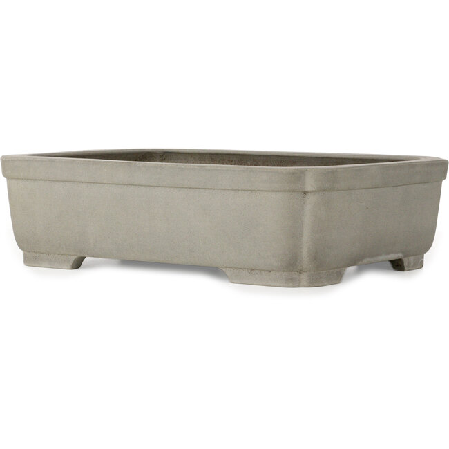 Pot à bonsaï rectangulaire non émaillé de Kakuzan - 476 x 358 x 125 mm