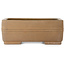 Pot à bonsaï rectangulaire non émaillé de Shouzan Kaneshou (Masami Watanabe) - 375 x 288 x 148 mm