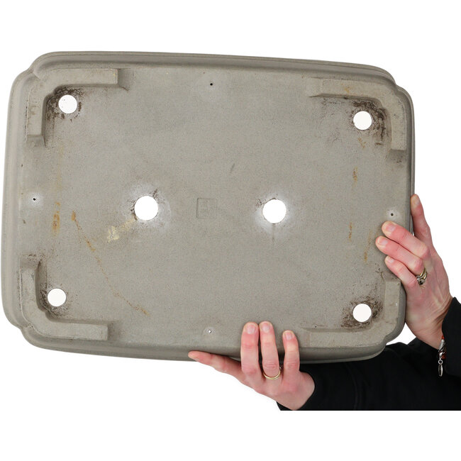 Pot à bonsaï rectangulaire non émaillé de Kakuzan - 476 x 358 x 125 mm