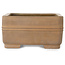 Rectangular unglazed bonsai pot by Shouzan Kaneshou (Masami Watanabe) - 375 x 288 x 148 mm