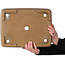 Maceta rectangular sin esmaltar para bonsái de Shouzan Kaneshou (Masami Watanabe) - 375 x 288 x 148 mm